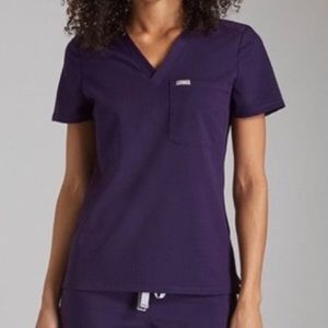 FIGS Purple Catarina scrub top